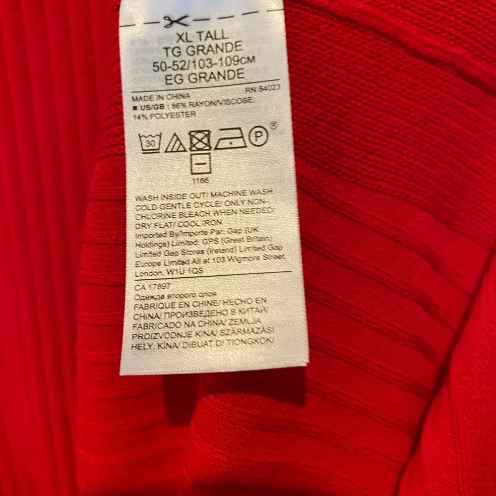 Banana Republic sleeveless red midi dress, XL TALL length - Picture 10 of 16